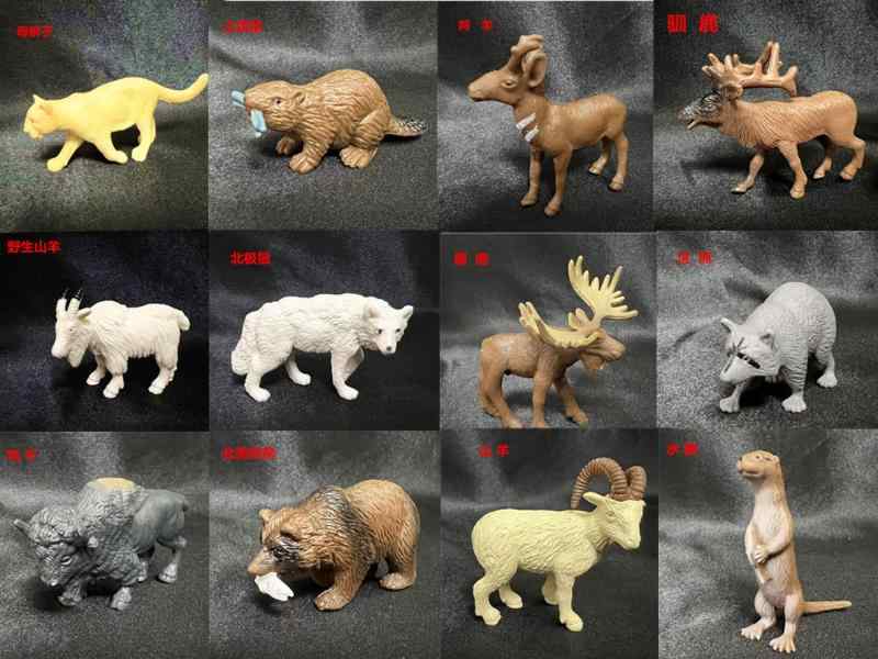 かわいい おしゃれ アクセサリー 贈り物 おもちゃ　動物　かわいい 野生 動物 シミュレーション プラスチック おもちゃの 装飾 ミニ トナカイ グラウンドホッグ 子供の おもちゃ