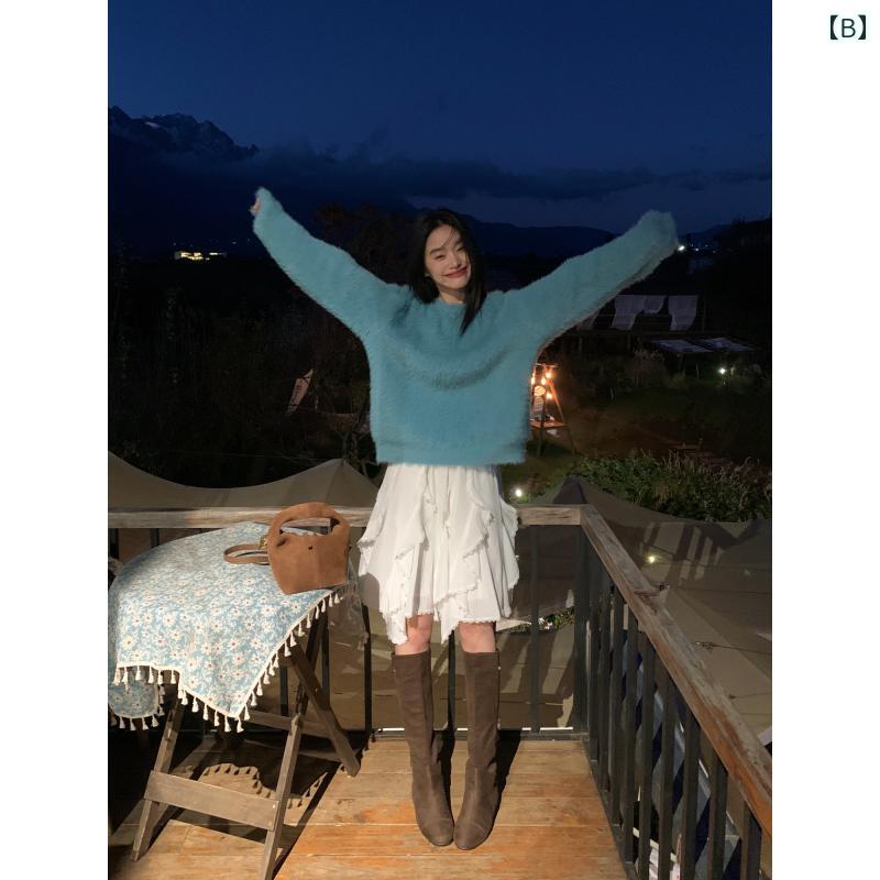 バランスケア　楽天市場店のAライン フレア レディース きれいめ 上品 レディース　スカート　ハイウエスト プス メデ 不規則 スカート 女性 2025 フリルレース パッチワークスカート｜アングル3