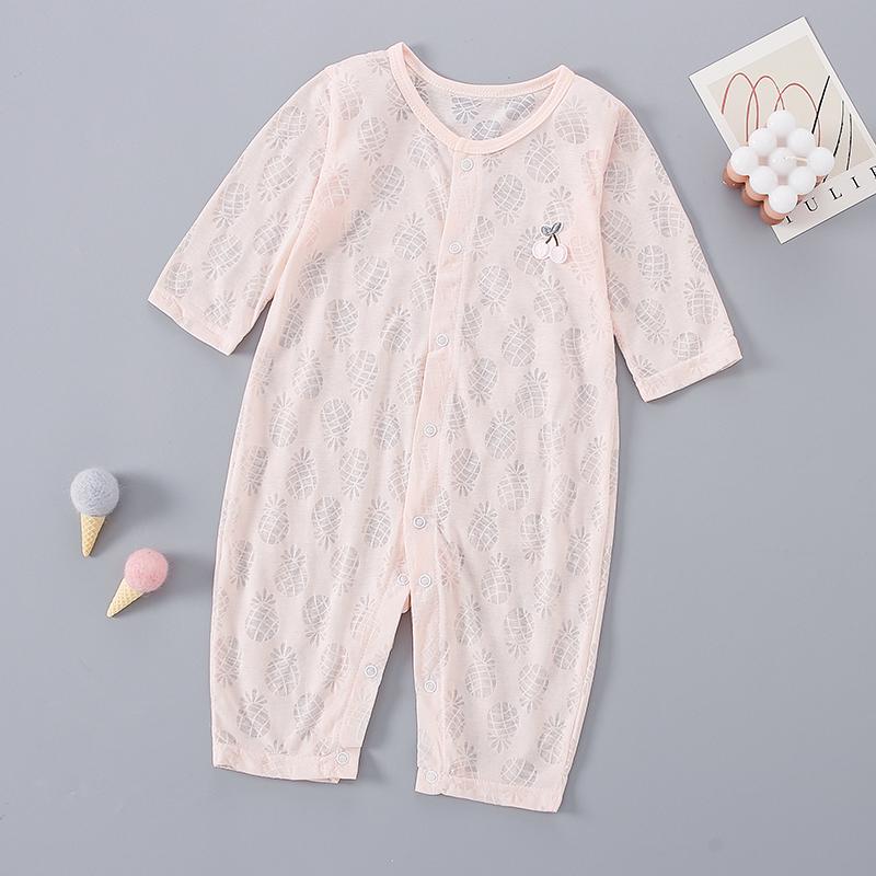 つなぎ 綿 かわいい カジュアル 赤ちゃん　パジャマ　ベビー服 夏生 児 長袖 ワンピース 服 綿 極 薄 ..
