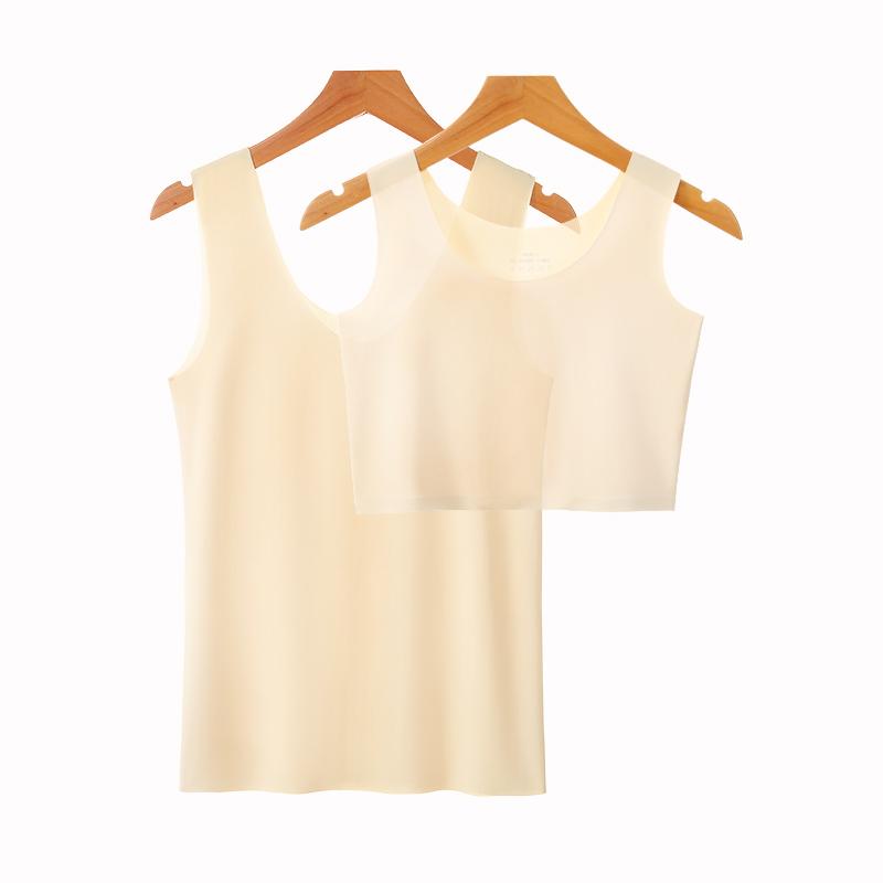 インナー トップス 無地 定番 接触冷感 レディース　タンクトップ　ノースリーブ 露出 防止 ベスト シ..