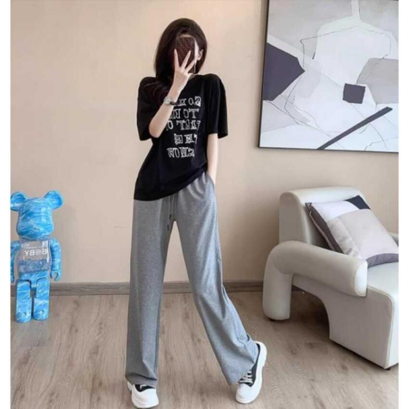 おしゃれ 伸びる 伸縮性 楽のび ストライプ パジャマ スウェット 綿 パジャマ レディース 夏 半袖 ズボン ツーピース セット スタイル 薄手 カジュアル アウター スポーツ ホームウェア スーツ