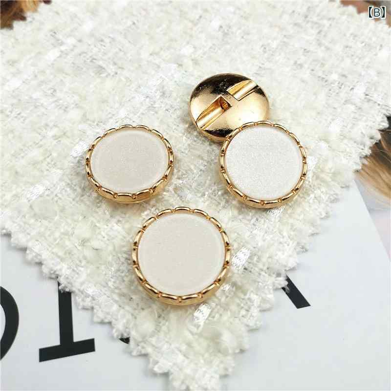 バランスケア　楽天市場店の手芸 リメイク ボタン　ラウンド　アクセサリー 金属 ボタン 万能 シャツ セーター ラウンド ホワイト シフォン 美しい コート ウール 手縫い｜アングル3