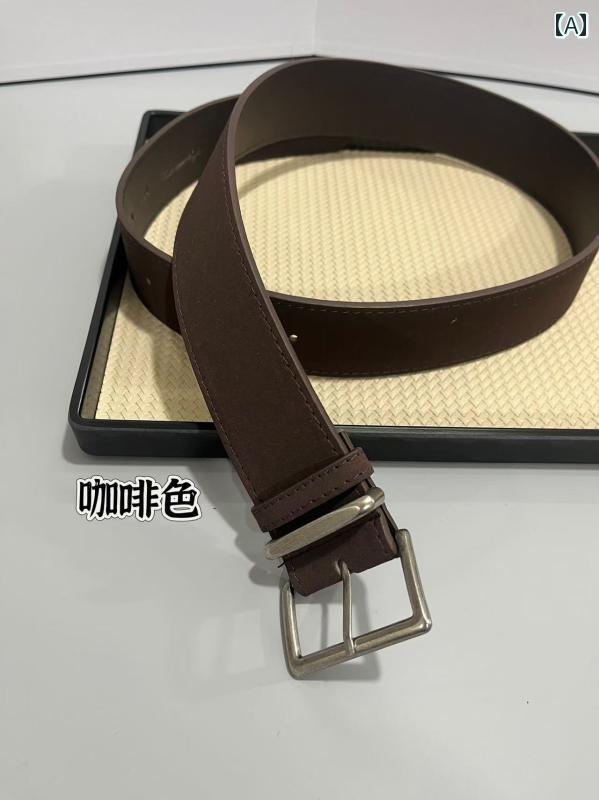 シンプル 無地 おしゃれ レディース　ベルト　カジュアル バックルと ベルト 付きの 女性用 フロスト ..