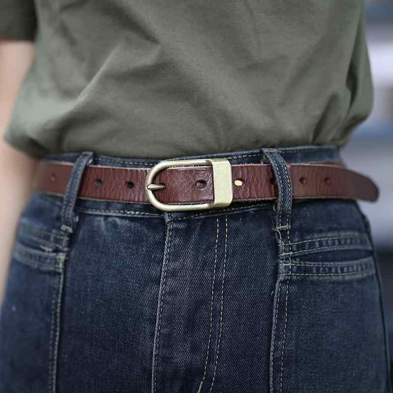 シンプル 無地 おしゃれ カジュアル レディース　ベルト　カジュアル レディース 細い ベルト 革 トッ..