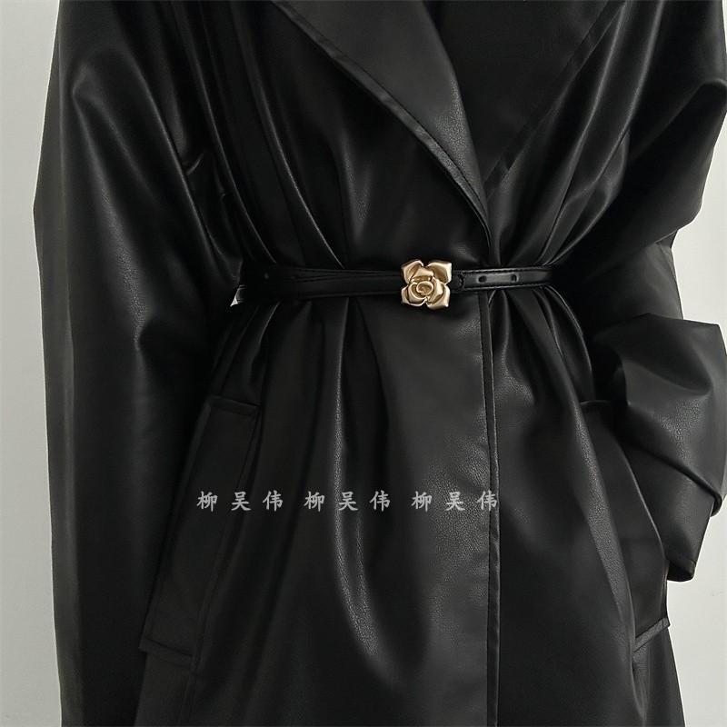 シンプル 無地 おしゃれ カジュアル レディース　ベルト　カジュアル 劉 武 威 高級 花柄 フレンチ ベルト 女性用 スカートと シャツ ウエスト ベルト小