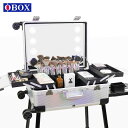 化粧筆 化粧ブラシ メイクブラシセット Tシャツ ゆったり インナー 2025新 製品 OBOX メイクボックス プロ メイクアップ 化粧 品 収納 メイクアップアーティスト 専用 ボックス ライト 付き トロリーケース|詳細画像