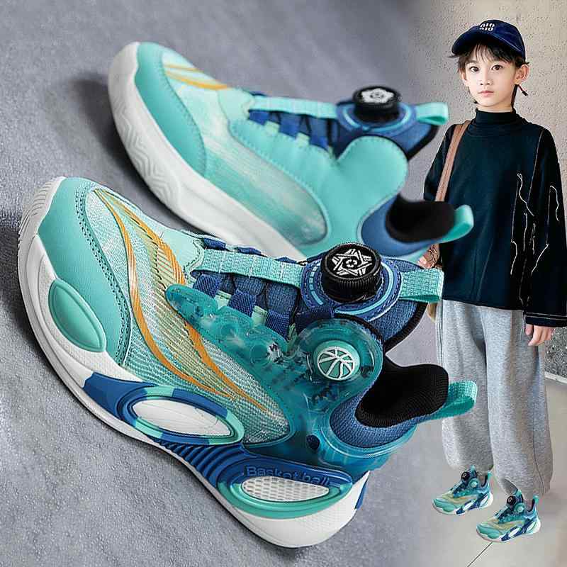 歩きやすい 速乾 着脱簡単 ベビー　シューズ　かわいい 安 塔 凌月 共同 男の子 靴 2025 春秋 子供の 運動靴 通気性 メッシュ 軽量 バスケットボール シューズ