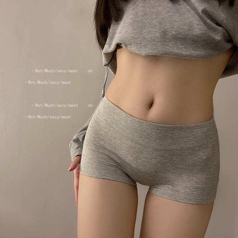 ストレッチ 楽 はきやすい 美尻 　ボクサーパンツ　下着　ショーツ 安全 パンツ レディース 露出 防止 ミドル ハイウエスト ショーツ 下着 女の子 綿 2025新 ボトム ボクサー 大きいサイズ