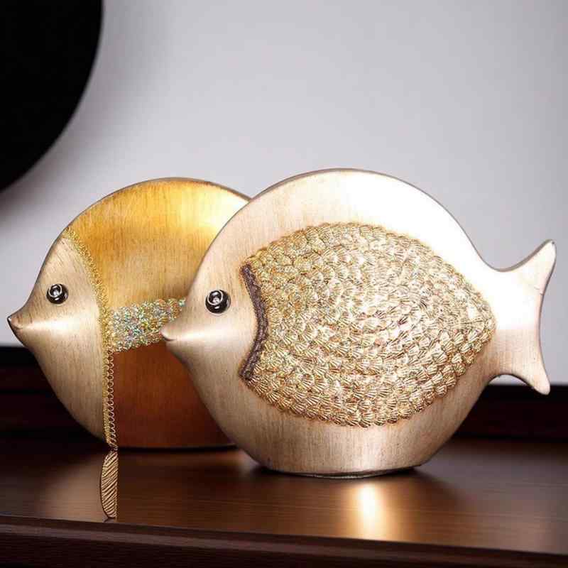 　雑貨　装飾品　 モダンヨーロピアン ハイエンド セラミック 装飾品 リビング ルーム ポーチ 魚 装飾 ワイン キャビネット 中国 アート ホーム(3)