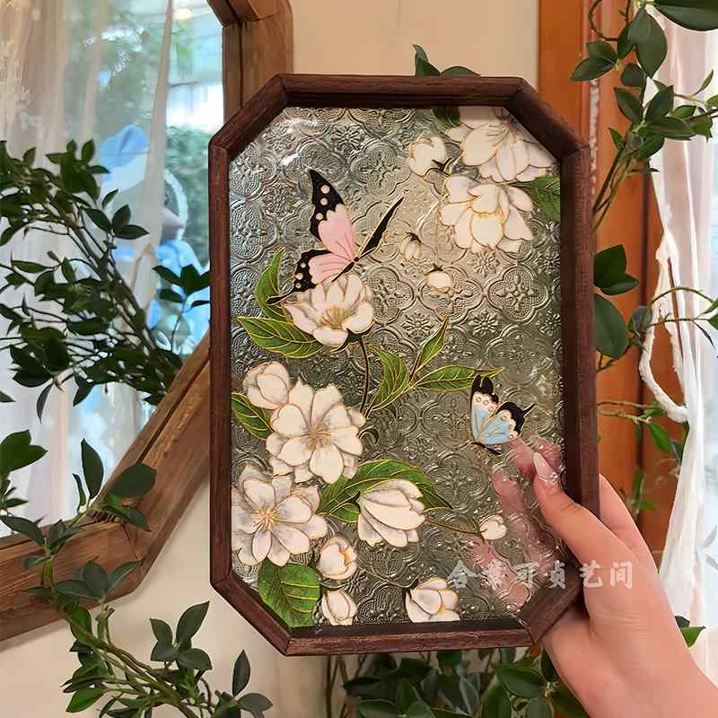 オブジェ 和風 雑貨 小物 ホビー 雑貨 装飾品 ジャスミンの 花 七宝焼き エナメル DIY 材料 パッケージ 完成 品 無形 文化 遺産 手 ギフト 装飾...