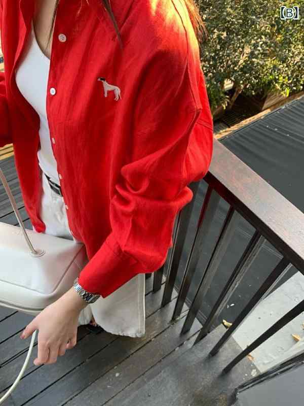 コットンリネン 着心地 柔らかい 無地 大人 レディース　　Tシャツ　ゆったり 【 TE】 100 % リネン ゆったり 刺繍 シャツ 春夏 シンプル 韓国 カーディガン