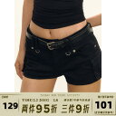 美脚 美尻 おしゃれ ショート ハーフ パンツ Ariseism アメリカン レトロ ブラック デニムショートパンツ レディース 2025夏 スリム ホット...
