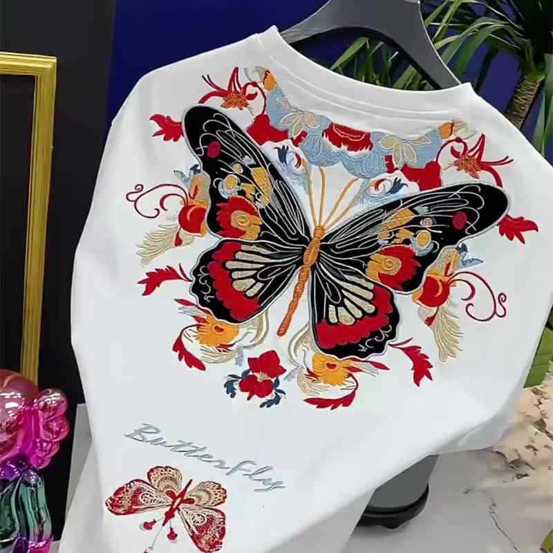 きれいめ 刺繍 大人 カジュアル フェミニン メンズ レディース 刺繍 2025年のでクラシックで民族的な国..