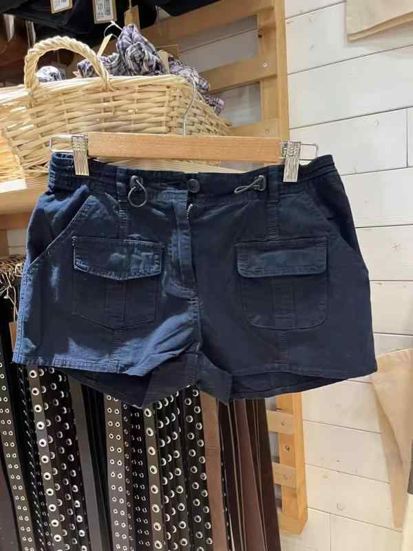 短パン 無地 おしゃれ 　ショートパンツ　ハーフパンツ ブランディ BM アメリカン レトロ ドローストリ..