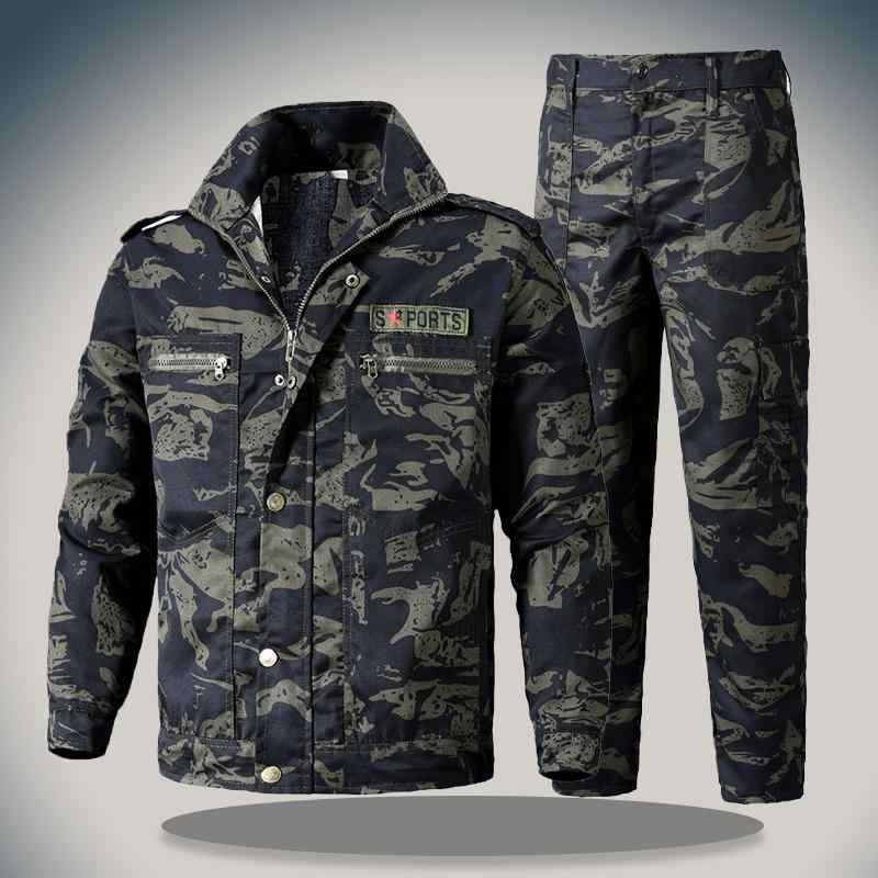 耐摩耗 汚れ 防止 作業 男女兼用の 長袖 迷彩 コート 作業着 防汚 作業着 迷彩 作業着 迷彩 迷彩 服 軍事 訓練 作業 男性用 トップス スーツ 労働 ...