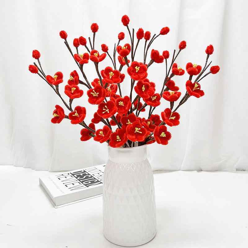 木製玩具 北欧雑貨 インテリア 置物 おもちゃ ホビー ツイスト スティック 梅の花 冬 スイート DIY 材料 パッケージ リビング ルームのお祝いの ホリ...