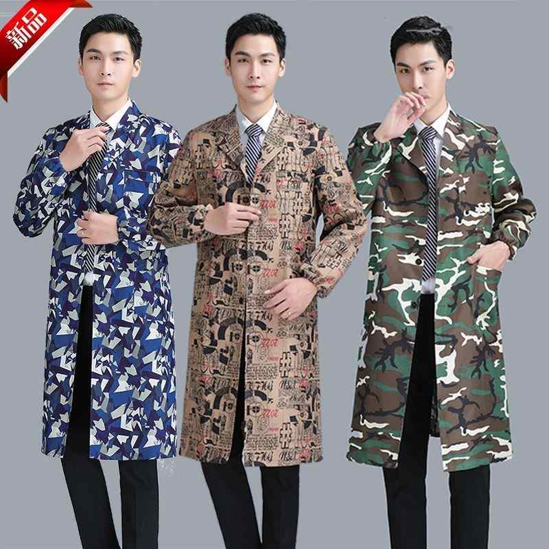 火傷防止 メンズ レディース 作業着 セット 作業着 セット 作業着 メンズ コート 労働 保護 迷彩 春夏 自動車 修理 汚れ 防止 ロング ブルー 長袖 耐...