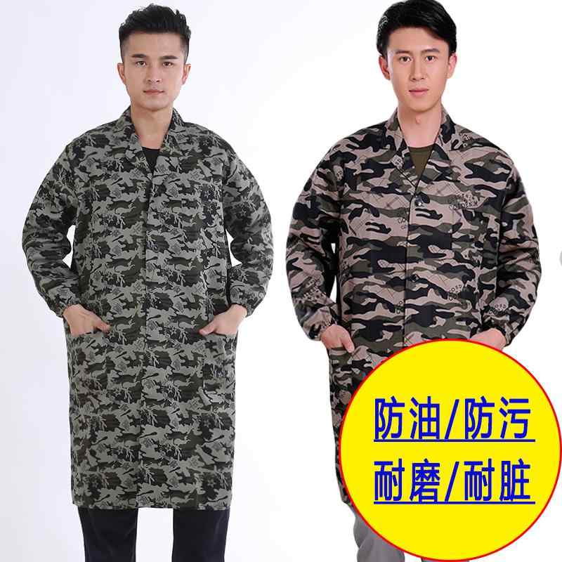 火傷防止 メンズ レディース 作業着 セット 作業着 セット 迷彩 コート 作業着 メンズ ロング ハンドリ..