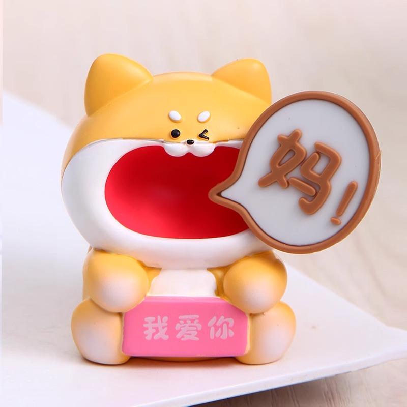 木製玩具 北欧雑貨 インテリア 置物 おもちゃ ホビー ママと パパへの 呼びかけ小さい 動物の デスク トップ オーナメントお父さんとお母さんの 誕生日 3...