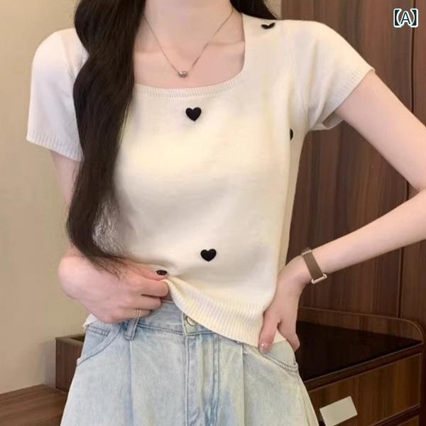 襟付き ニット レディース ニット カーディガン 体型カバー きれいめ 立体的な 愛のの 女性用 スクエア..