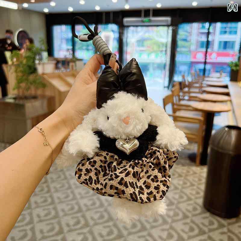 レディース レオパード スカート かわいい 風 ぬいぐるみ ヒョウ 柄 ヘア バンド スカート 垂れ 耳 ウ..