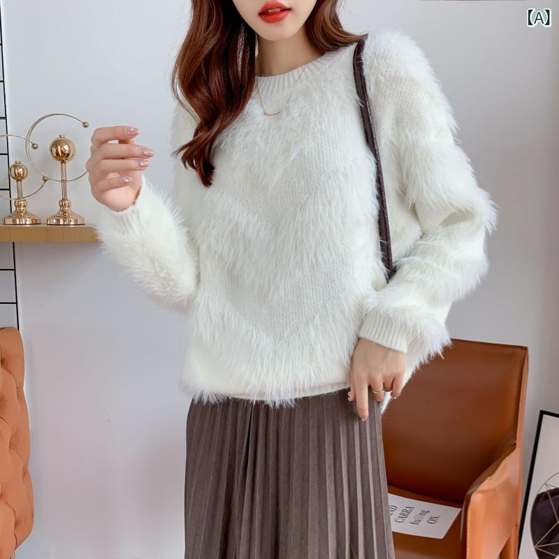 襟付き ニット レディース ニット カーディガン 体型カバー きれいめ ベルベット ソフト ワックス ぬい..