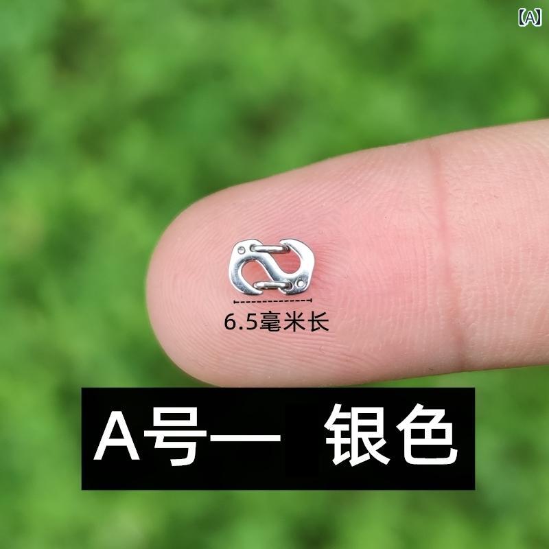 ファッション アクセサリー バンド ベルト バックル かばん ボタン ファッション ステンレス スチール ネックレス バックル 接続 ブレスレット アクセサリー ジョイント 手編み ロープ エンド ボタン DIY