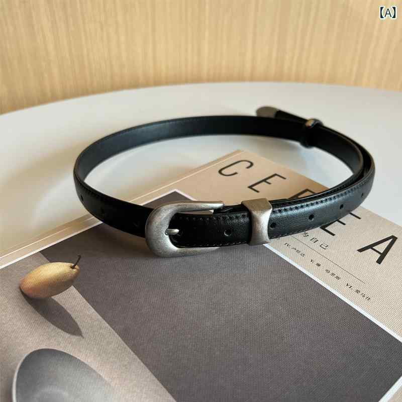 定番 おしゃれ シンプル お出かけ レザーベルト レザー オシャレ 年 マッチング アーティファクト 革 オールド シルバーバックル ベルト シンプル レトロ 万能 テクスチャ 男女兼用