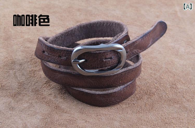 定番 おしゃれ シンプル お出かけ レザーベルト レザー オシャレ 革 ピン バックル第一層 牛革 ベルト レディース レトロ バックルベルト 夏 カジュアル シンプル ソフト