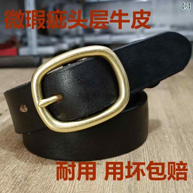 定番 おしゃれ シンプル お出かけ レザーベルト レザー オシャレ 女性用 シンプル ピン バックルベルト..