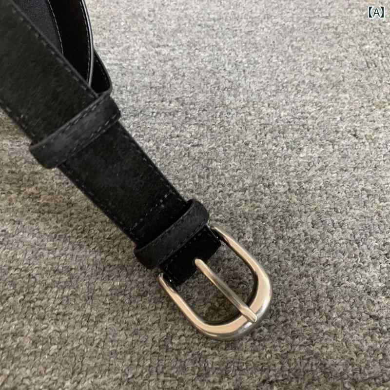 定番 おしゃれ シンプル お出かけ レザーベルト レザー オシャレ 革 ベルト レディース 韓国 秋冬 ファッション つや消し 牛革 ピン バックル マッチング コートと ドレス用