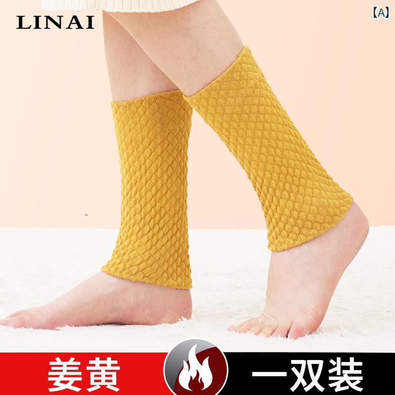 温活 冷えとり 暖かい 靴下 レディース 秋冬に ふくらはぎと 足首の 関節を 捻挫から 守り 暖かい 保つ 男女兼用の 綿製 足首 プロテクター(4)