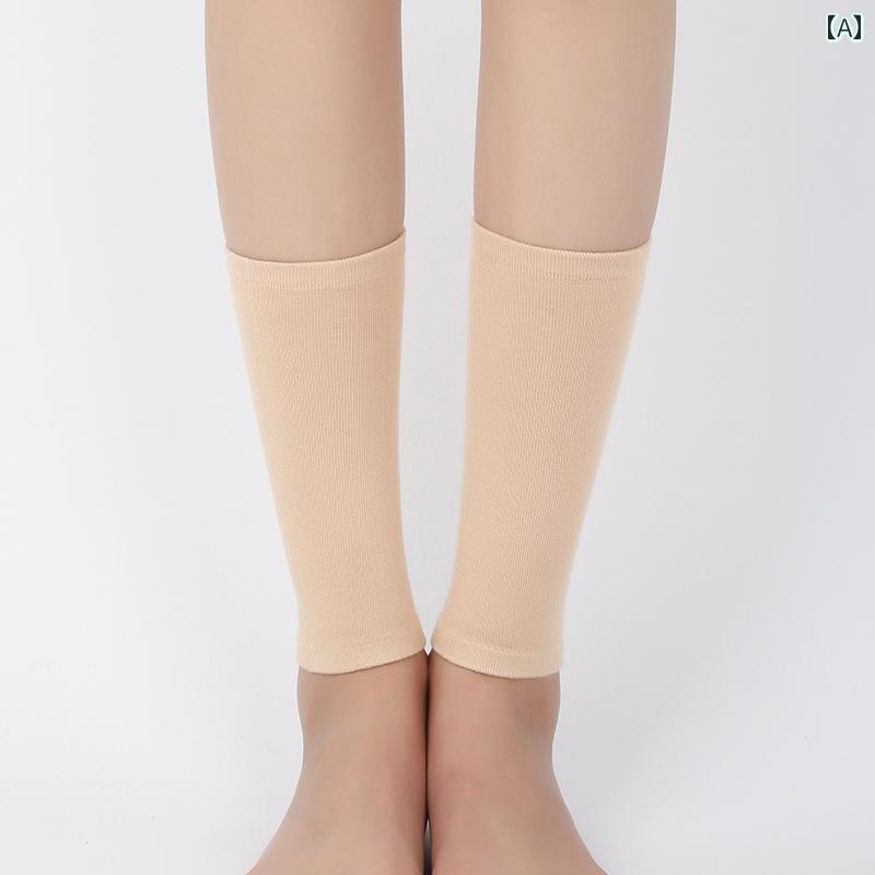 冷え性 オールシーズン用 滑り止め ソックス ワイドレッグウォーマー 靴下 夏用 薄手 暖かい 足首 保護 スリーブ 男女兼用 ソックス レギンス 長袖 関節 スポーツ用 レッグ