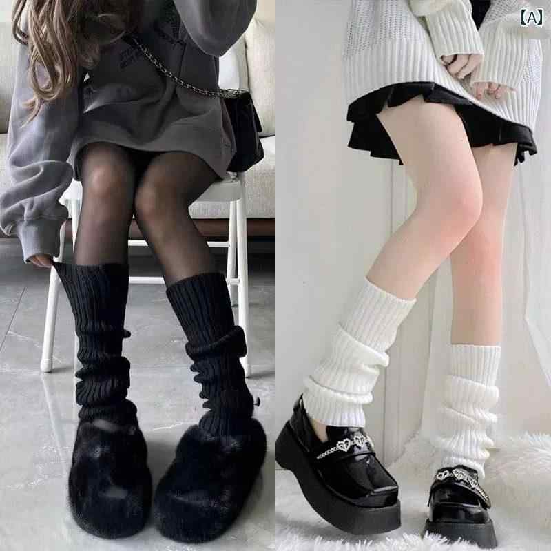 冷え性 オールシーズン用 滑り止め ソックス ワイドレッグウォーマー 靴下 スノーブーツ カフス レディース パイルソックス 秋冬 Y2K ホット ガール スリム 滑り止め ふくらはぎ ソックス 暖かい ニット レッグカバー
