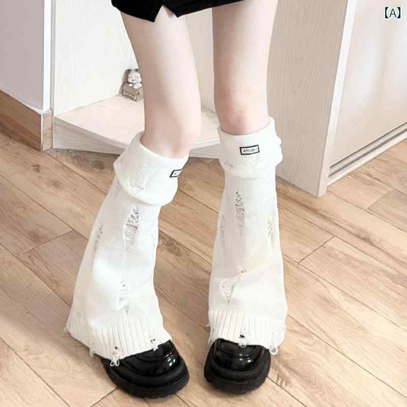 冷え性 オールシーズン用 滑り止め ソックス ワイドレッグウォーマー 靴下 秋冬 ニット ワイド レッグ ソックス ふくらはぎ レディース ホット ガール レッグカバー サブカルチャー パイルソックス コレクション