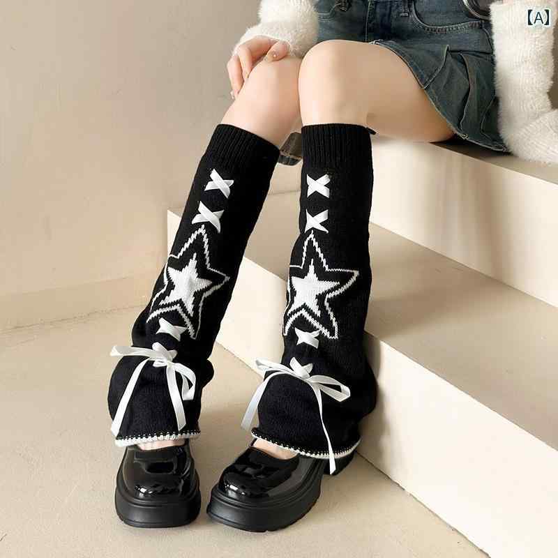 履く毛布 防寒対策 冷え取り 冷房対策 ソックス ギャル 靴下 ソックス サブカルチャー ホット ガール カーフ スター 春秋 ロリータ ストラップ パイルソックス
