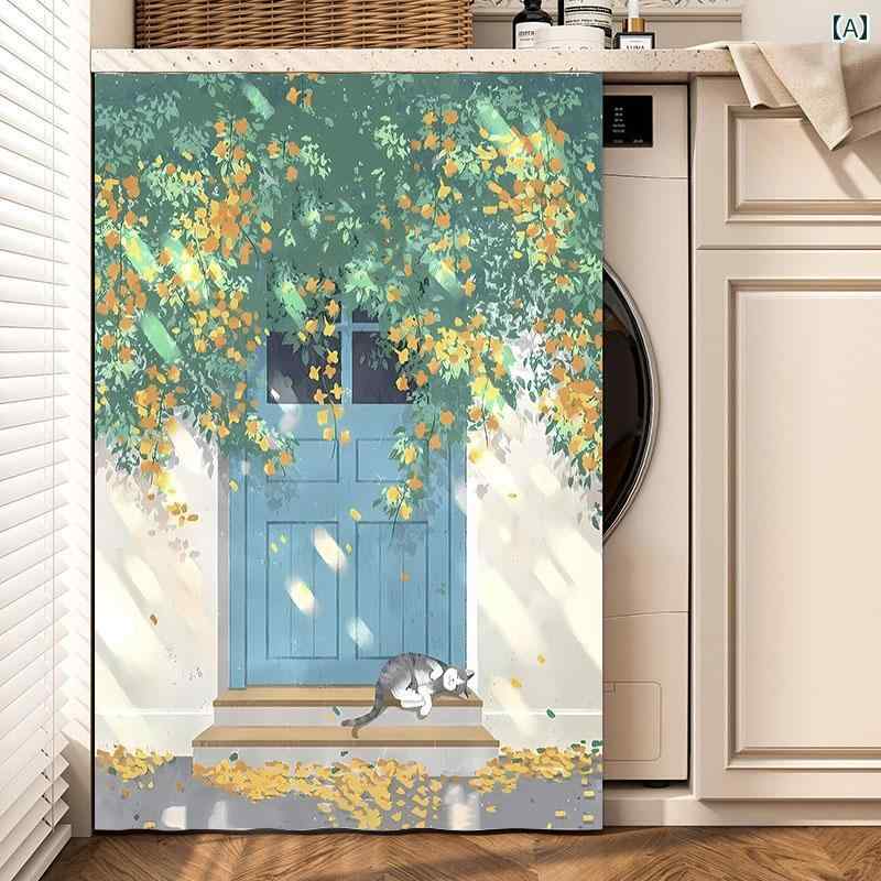 埃よけ 傷防止 洗濯機カバー 洗濯機 カバー 防水 ドラム 式 洗濯 機用 日よけ カバー バルコニー キャ..