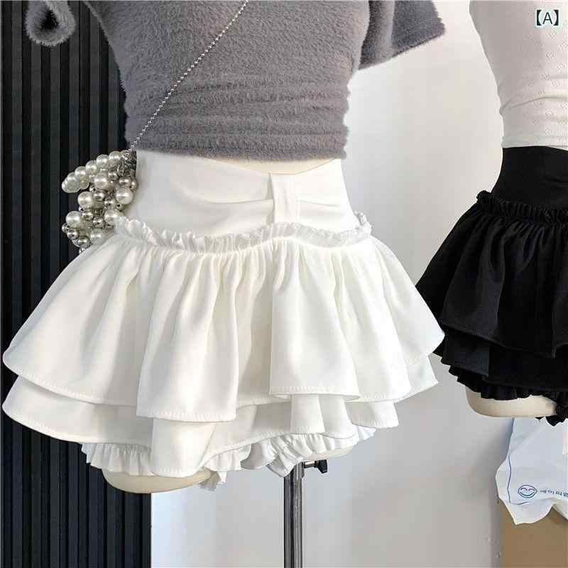 レディース ツイードスカート フェミニン キュート 秋 バレエ カレッジ スタイル ふわふわ スカート レディース 年齢 軽減 ティアードスカート 露出 防止 ショート スカート a ライン スカート