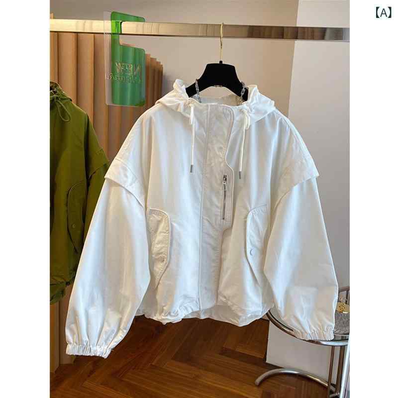 レディース ジャケット きれいめ カジュア ジャケット レディース 春秋 2025 新 カジュアル フード付き ショート 野球 ジャケット トップ