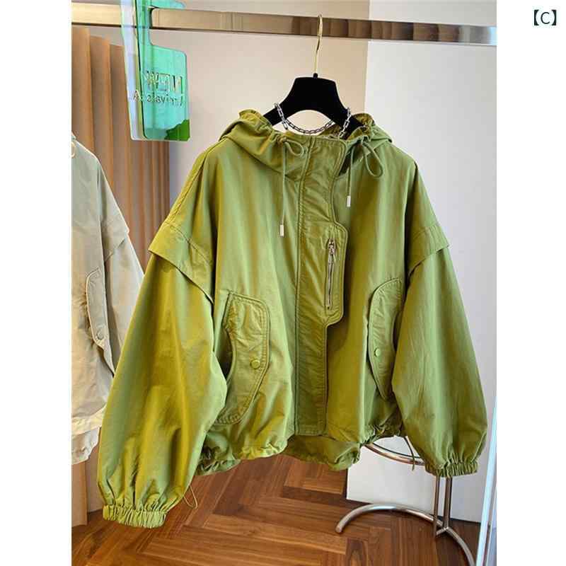 レディース ジャケット きれいめ カジュア ジャケット レディース 春秋 2025 新 カジュアル フード付き ショート 野球 ジャケット トップ