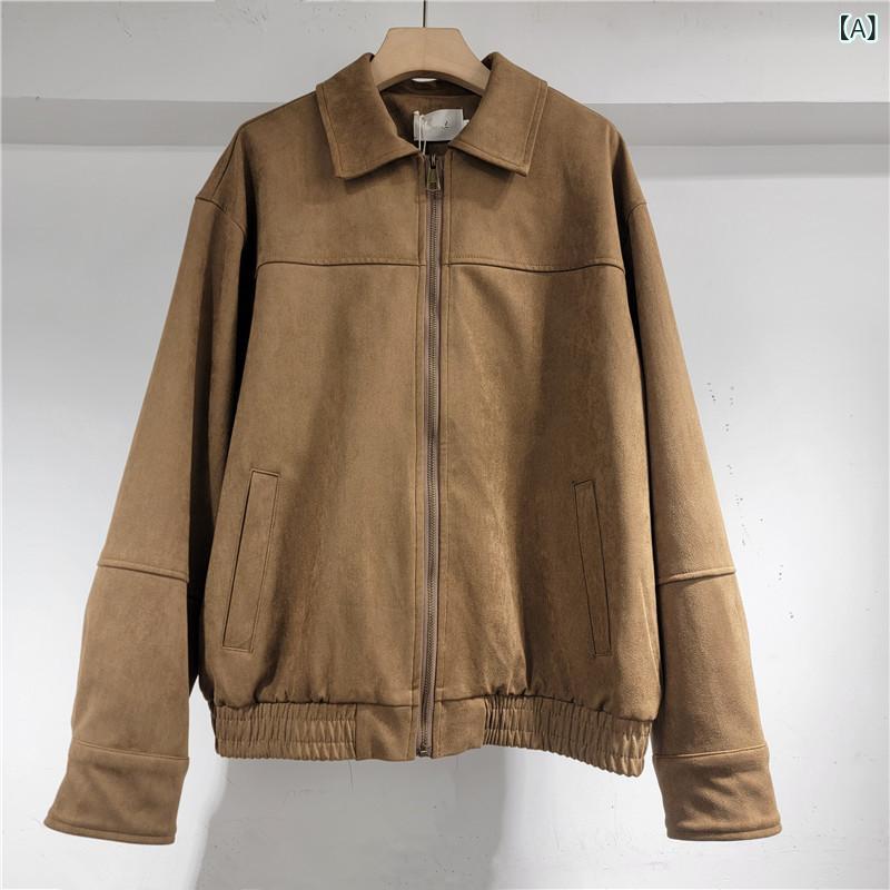 レディース ジャケット きれいめ カジュア 2025 春の 新型 レトロ 襟は シギの 皮の ジャケット レディ..