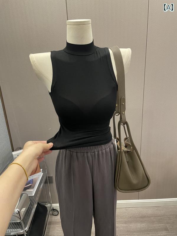 レディース ベスト ジレ 重ね着風 ドッキング 襟付き トップス ロングシャツ フィードバック ~ 韓国 ハ..