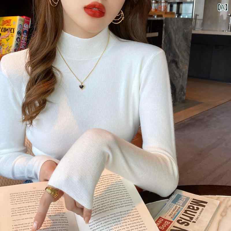 半袖ニット 上品 大人 シンプル レディース ニット セーター リブニット ハイネック 半袖 レディース ..