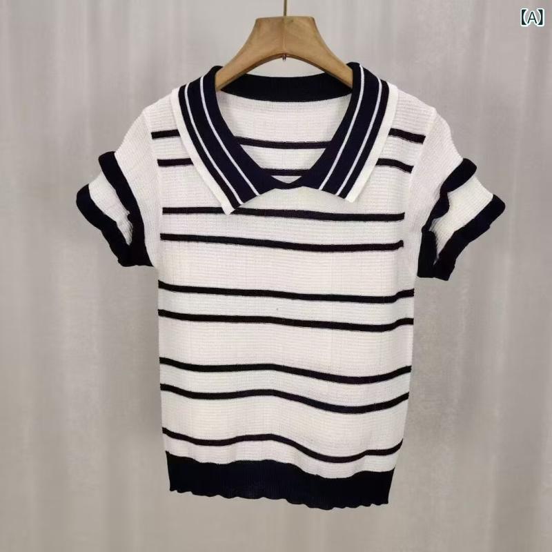 半袖ニット 上品 大人 シンプル レディース ニット セーター リブニット ハイネック 半袖 レディース ..