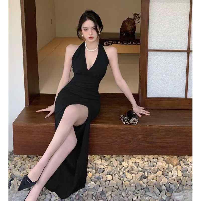 レディース レーススカート きれいめ ロング丈 シンプル レディース レーススカート きれいめ ロング丈 シンプル の エレガントで セクシーで 魅惑的 美 白と ボディシェイプ ドレス ホルターネック サイドスリット 脚 長と ヒップ カバーの ロン