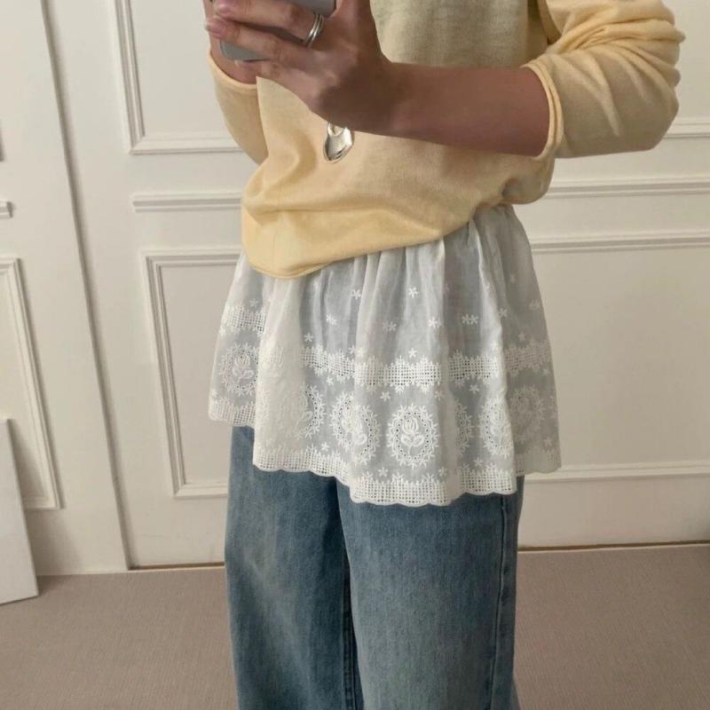 レディース レーススカート きれいめ ロング丈 シンプル レディース レーススカート きれいめ ロング丈 シンプル 2025 春の新 バレエ スタイル レース バット カーテン 韓国 レイ ヤード スカート 韓国 シック スカート レディース