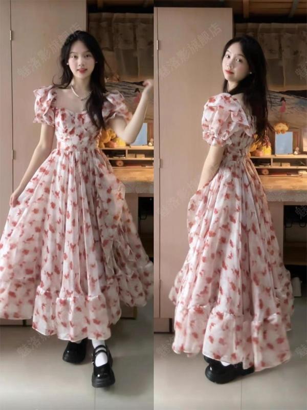 レディース ツイードワンピース Aライン 大人 上品 大人かわいい レディース ツイードワンピース Aライン 大人 上品 大人かわいい フレンチ ティーブレイク ピンク 花柄 オフショルダー ドレス レディース 雰囲気 ホリデー スタイル ウエスト スリム x2