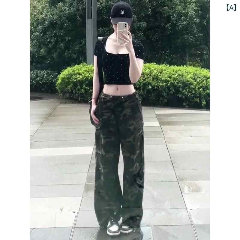 レディース サロペット キレイめ カジュアル レディース サロペット キレイめ カジュアル 工 装 ジーンズ 女 2025 夏に 起爆 した ひも ギャルの低 腰 迷彩が ゆるくて 痩せている