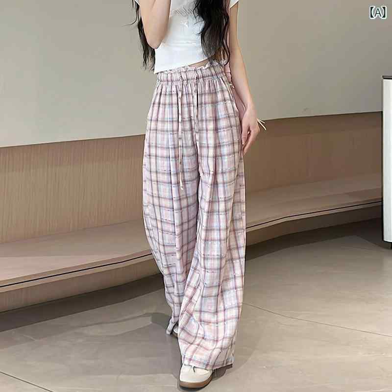 レディース パラシュートパンツ リボン ガーリー かわいい 夏用 ウエスト ゴム 付き シンプル ストレー..