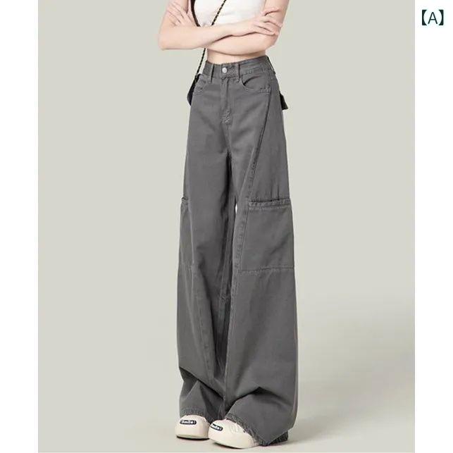 レディース サロペット キレイめ カジュアル レディース サロペット キレイめ カジュアル レトロ グレーの 工 装 ジーパン